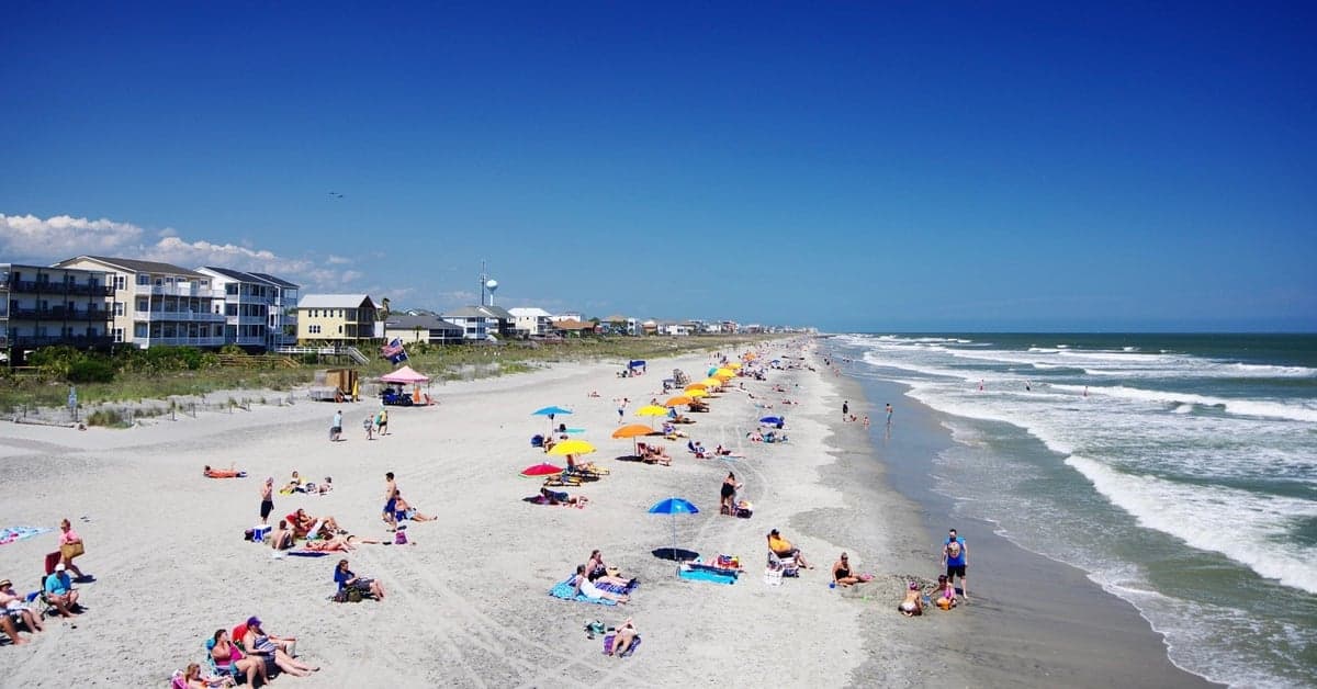 Folly Beach from the pier, South Carolina