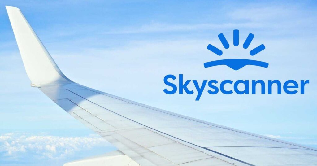 Skyscanner flight search interface for finding cheap flights worldwide