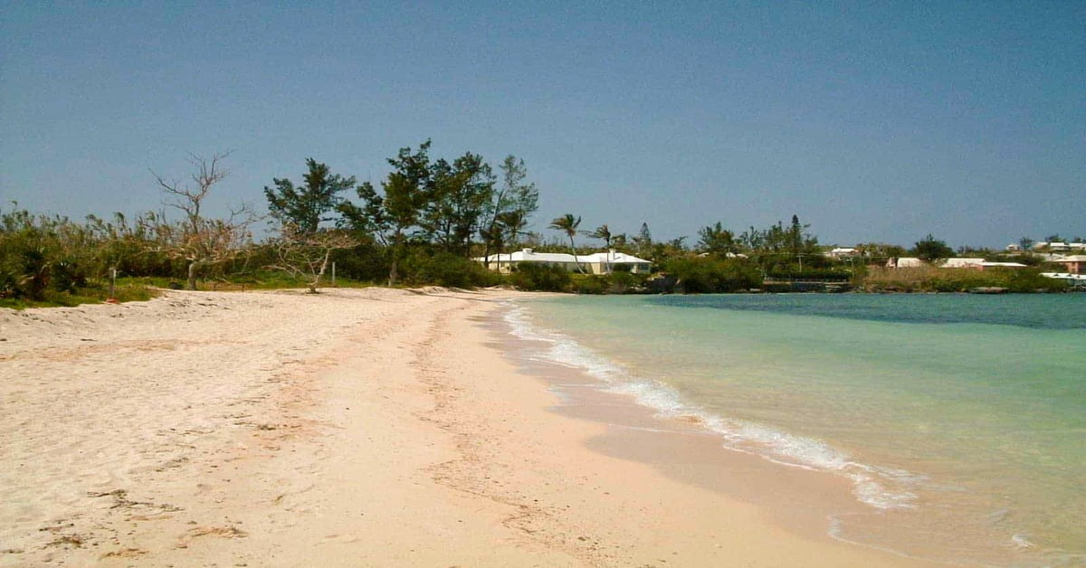Long Bay Beach in Turks and Caicos, known for its shallow waters and kitesurfing conditions