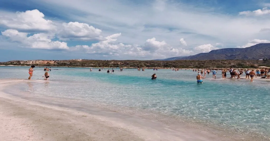 A beautiful European beach scene showcasing the affordable beach holiday experience