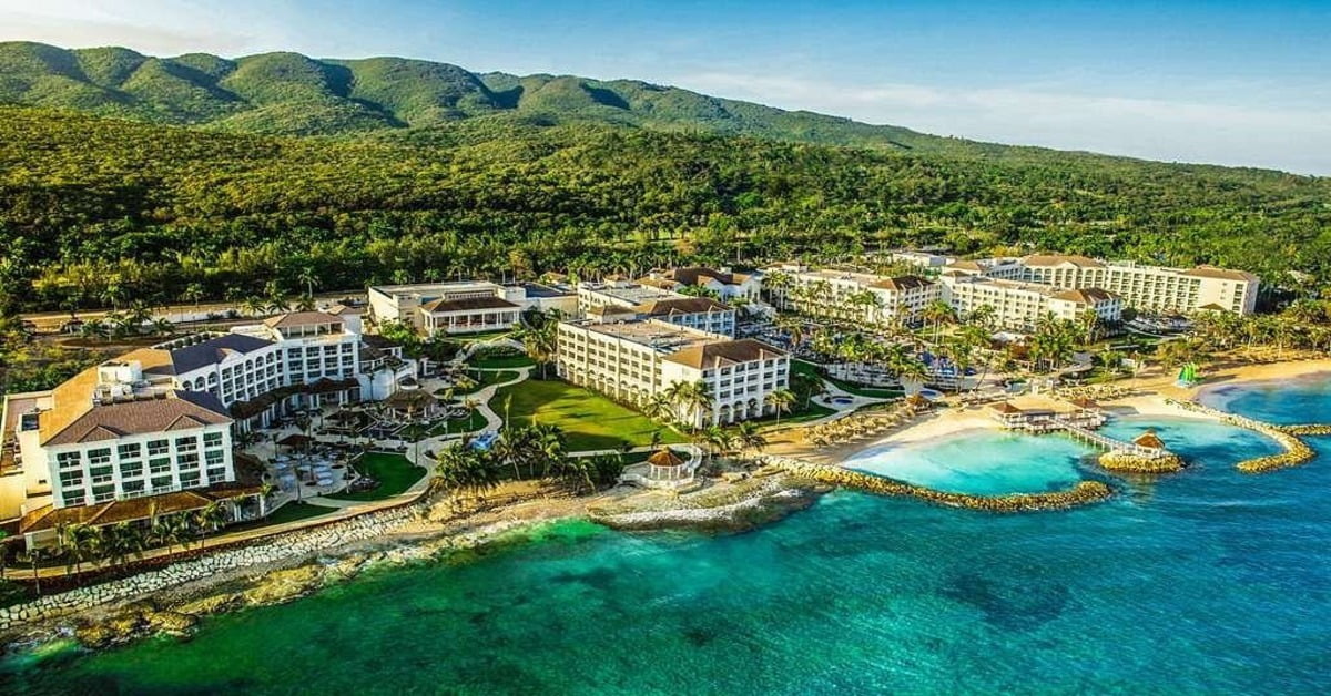 Hyatt Ziva Rose Hall resort in Montego Bay, Jamaica, with ocean-view pools and family-friendly beach