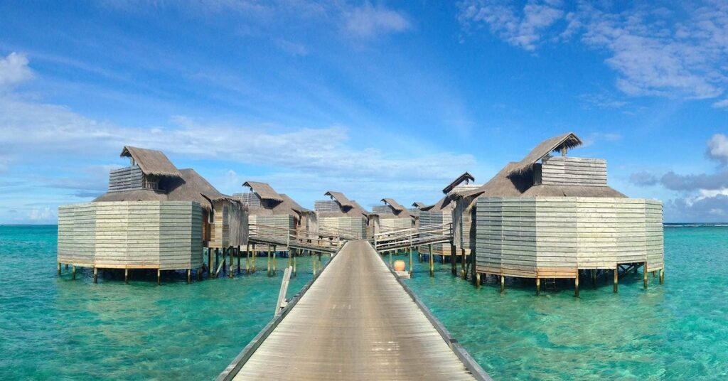 Six Senses Laamu in the Maldives with overwater bungalows