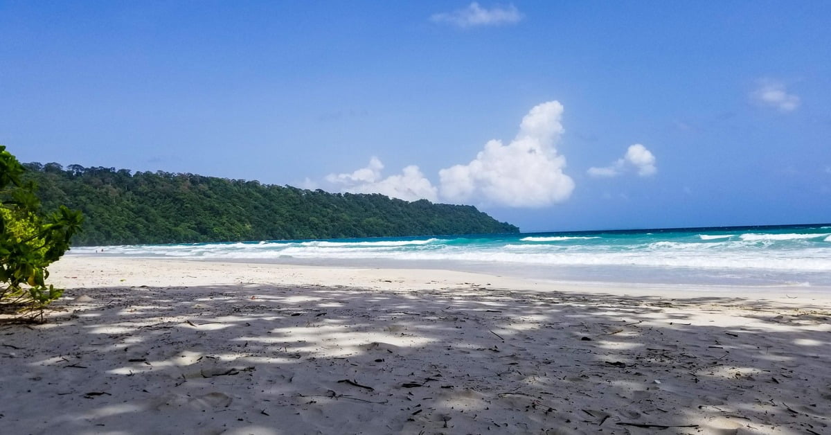Pristine Radhanagar Beach on Havelock Island in the Andaman Islands, India