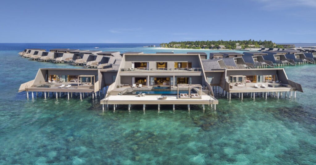 Stunning overwater villas at The St. Regis Maldives Vommuli Resort