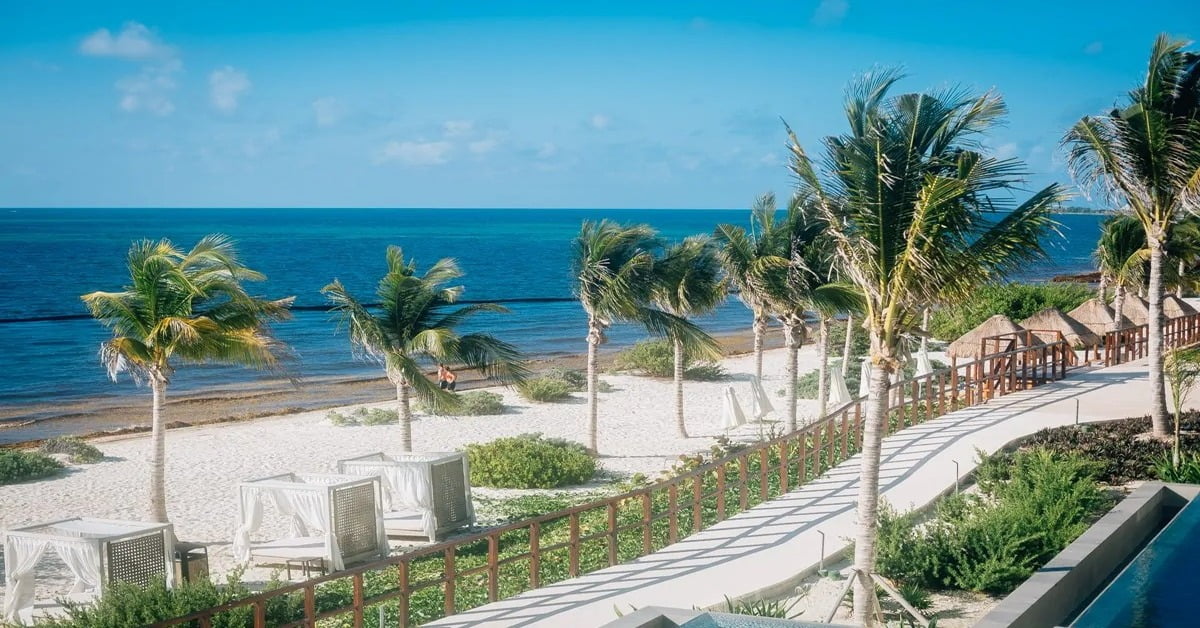 Haven Riviera Cancun resort with oceanfront pool and Caribbean views