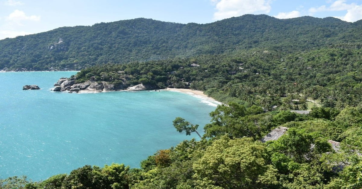 Surfing and water sports at a Thai island beach